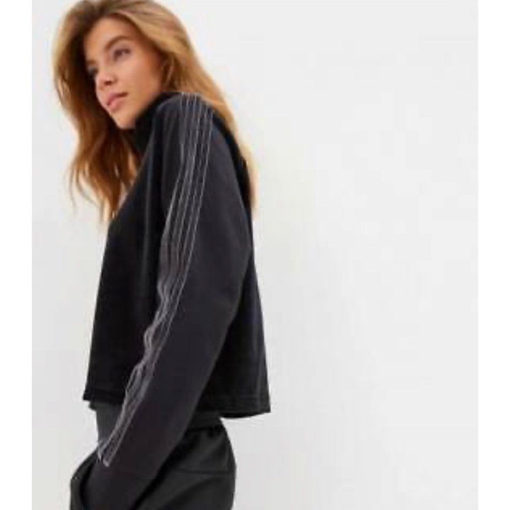 Adidas Sport‎ ID Velour Cropped Top Long Sleeve XS - Picture 2 of 6